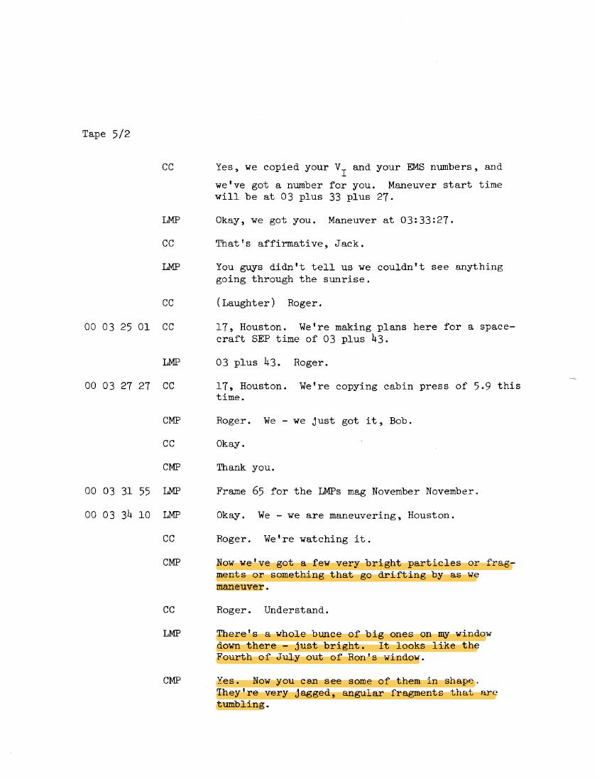 NASA-UAP-D2 — Apollo 17 Transcript, 1972