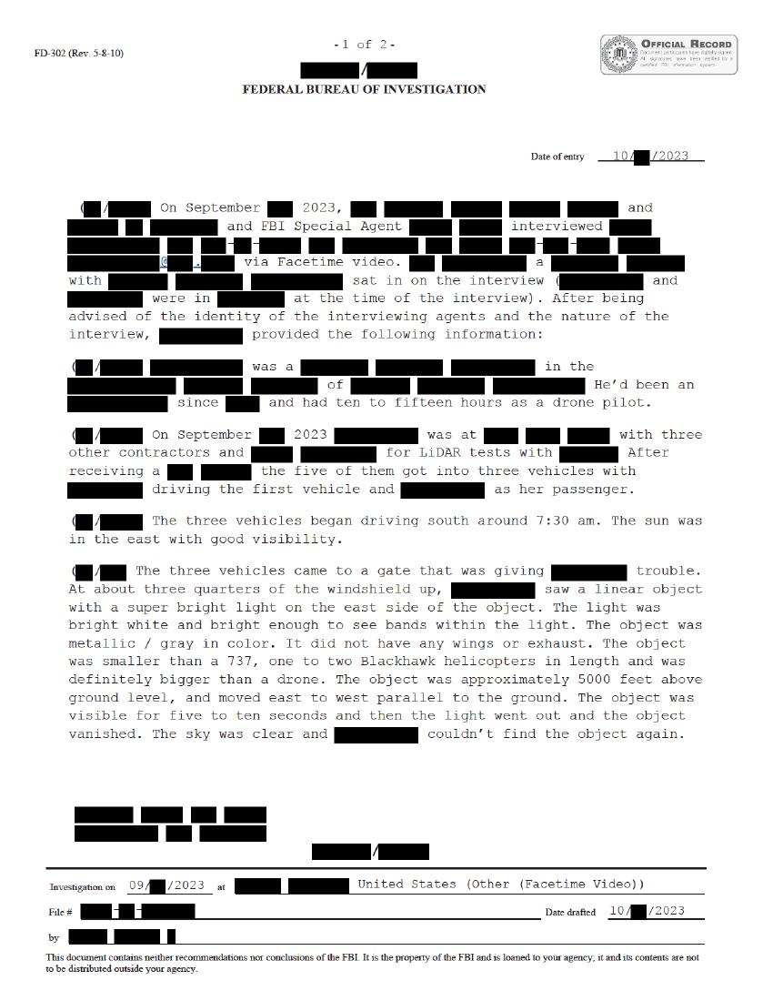 FBI September 2023 — Serial 4 (redacted)